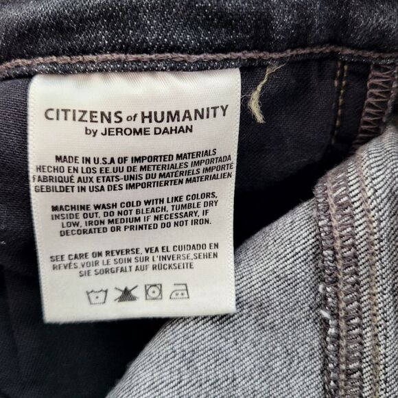 Citizens of Humanity Distressed Carlie Crop High Rise Skinny Jeans Size 29 - Picture 11 of 14